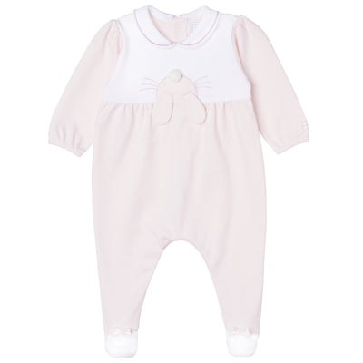 Honey Pink Bunny Girls Babygrow