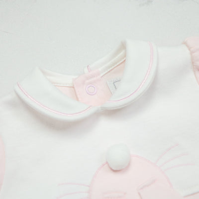 Honey Pink Bunny Girls Babygrow