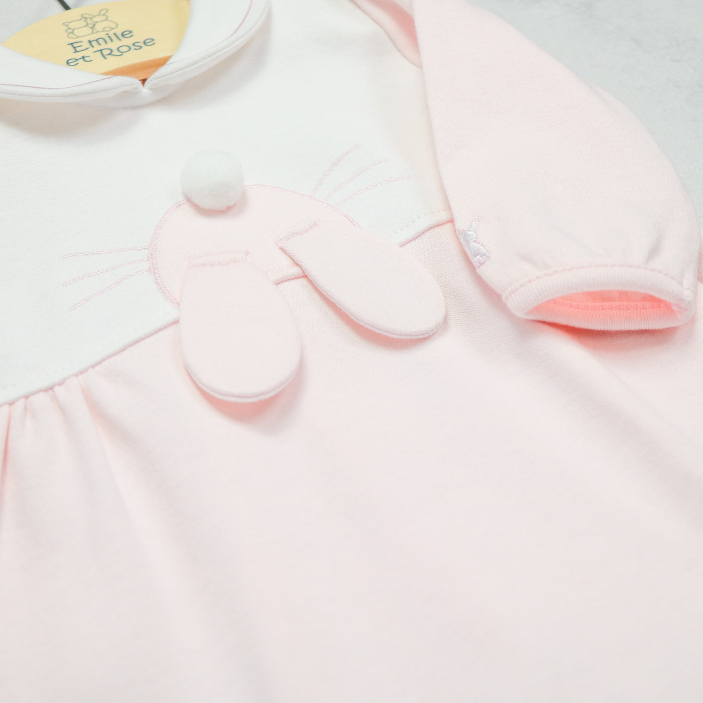 Honey Pink Bunny Girls Babygrow