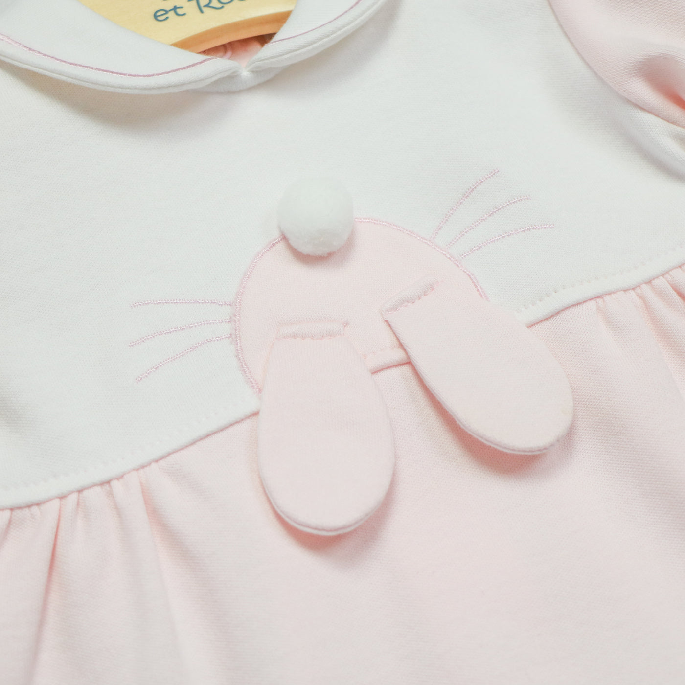 Honey Pink Bunny Girls Babygrow