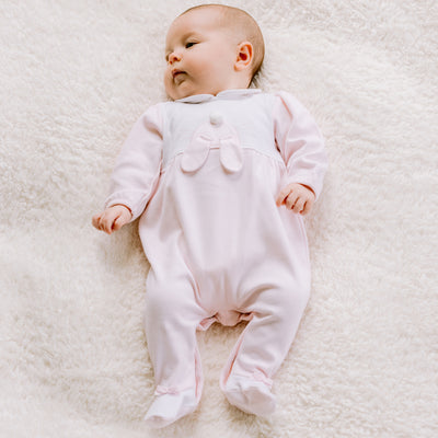 Honey Pink Bunny Girls Babygrow