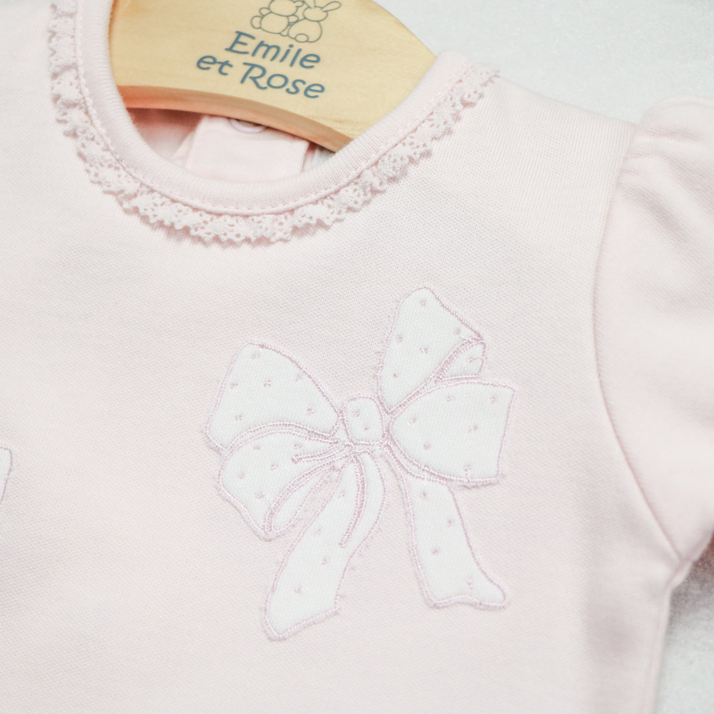 Hope Girls Babygrow with Bow Design