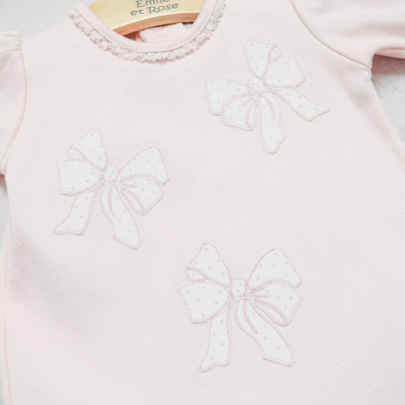 Hope Girls Babygrow with Bow Design