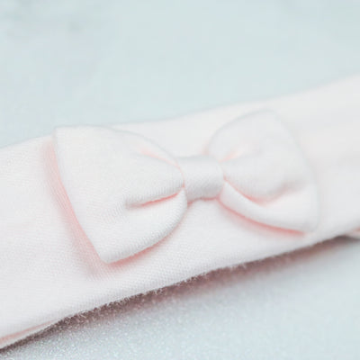 Alba Pink Baby Girls Bow Hairband