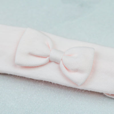 Alba Pink Baby Girls Bow Hairband