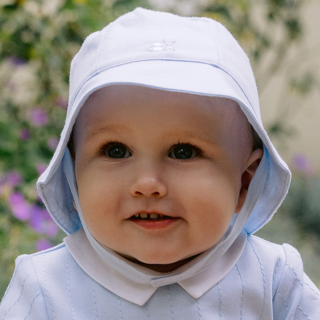 Emile Et Rose Baby Boys Sun Hat - Blue.