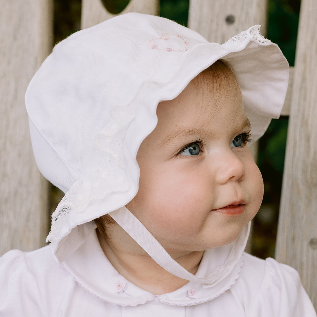 Baby white summer hat hotsell