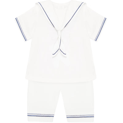 Joseph White Boys Linen Sailor Outfit with Hat