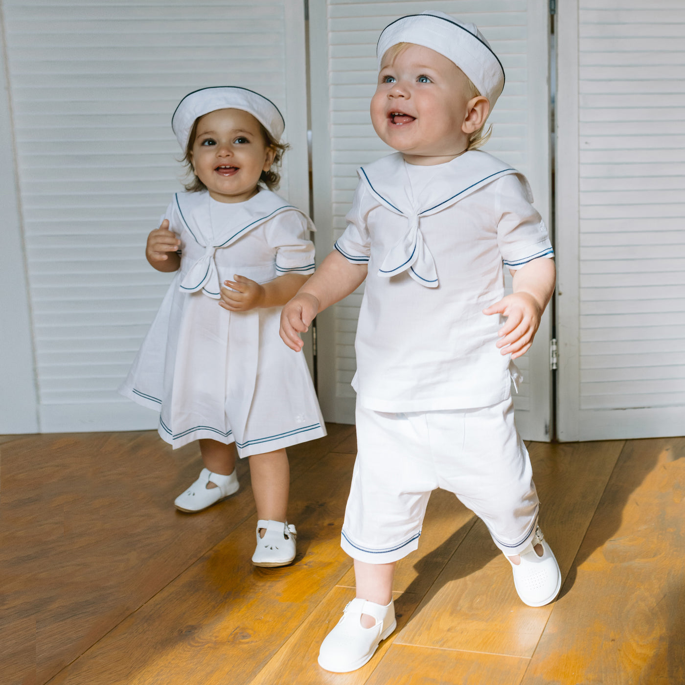 Joseph White Boys Linen Sailor Outfit with Hat