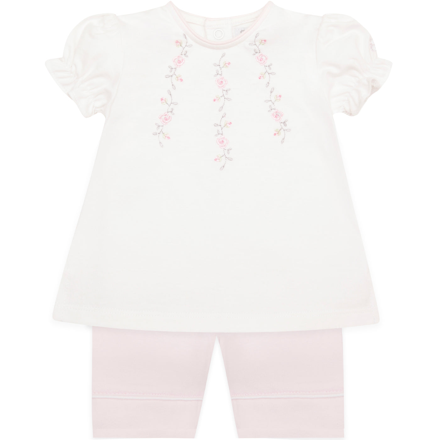 Jewell Pink Girls Top and Shorts Summer Set