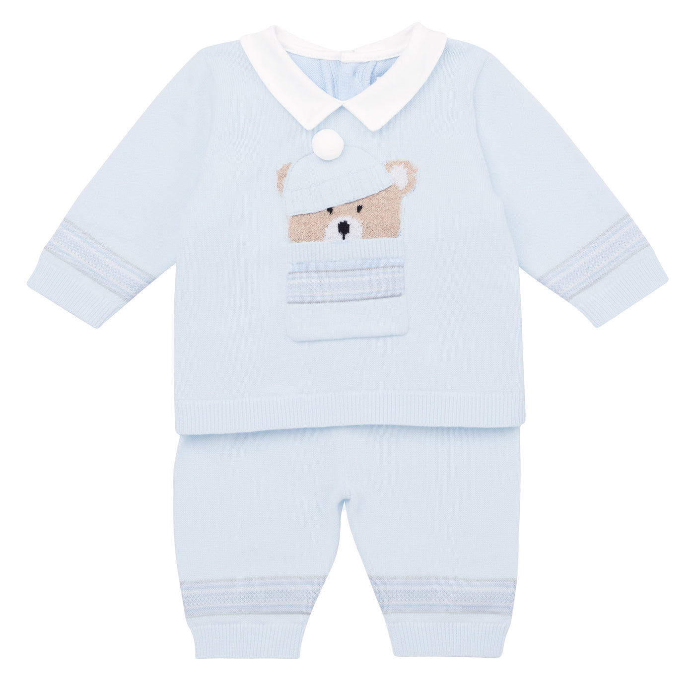 Hudson Blue Knit Teddy Outfit and Hat