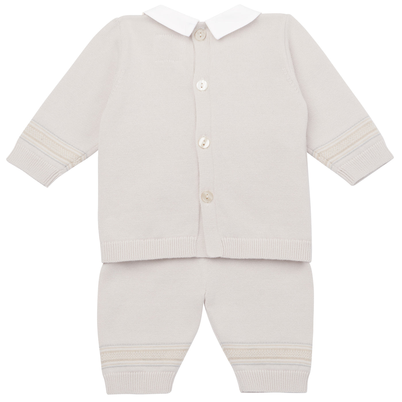 Hudson Stone Knit Teddy Outfit and Hat