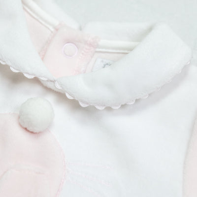 Hazel Velour Bunny Baby Girls Outfit