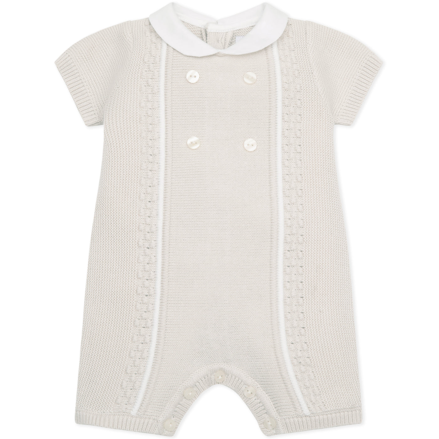 Java Stone Unisex Baby Knit Romper