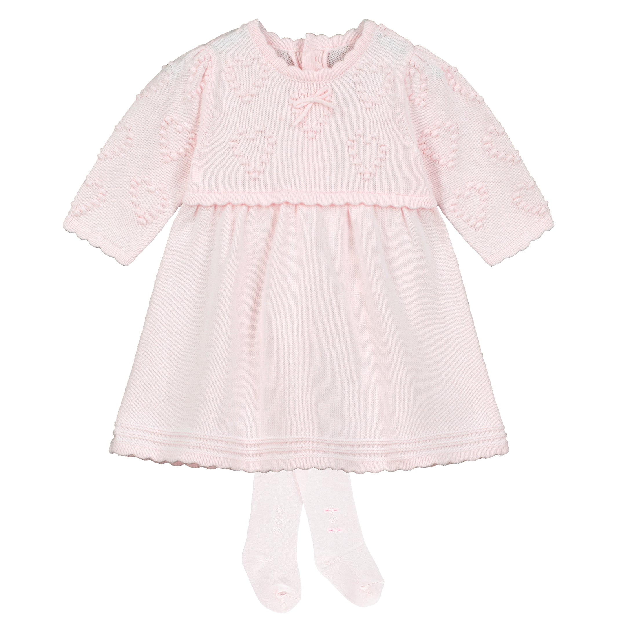 Eilish Knit Hearts Baby Girl Dress