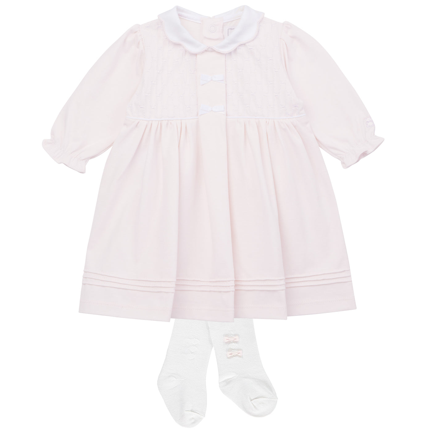 Hettie Traditional Baby Girls Dress and Tights