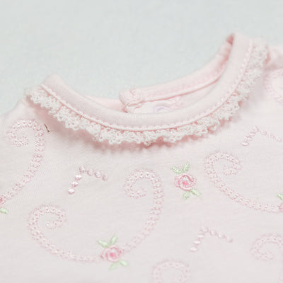 Hannah Baby Girls Dress with Embroidery Detail