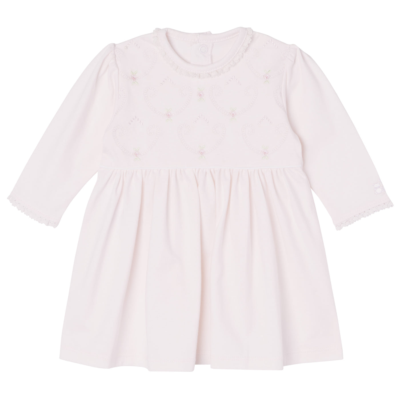 Hannah Baby Girls Dress with Embroidery Detail