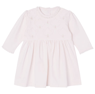 Hannah Baby Girls Dress with Embroidery Detail