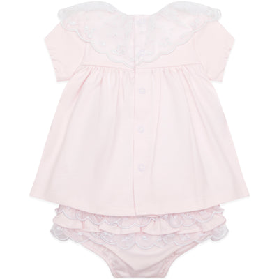 Janais Girls Dress and Frilly Knicker Set