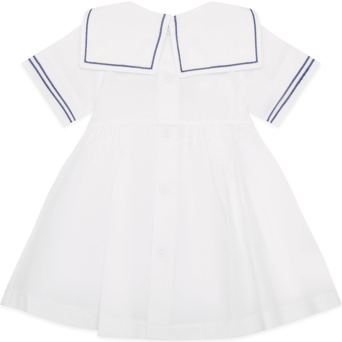 Jocelyn Girls White Sailor Dress and Hat