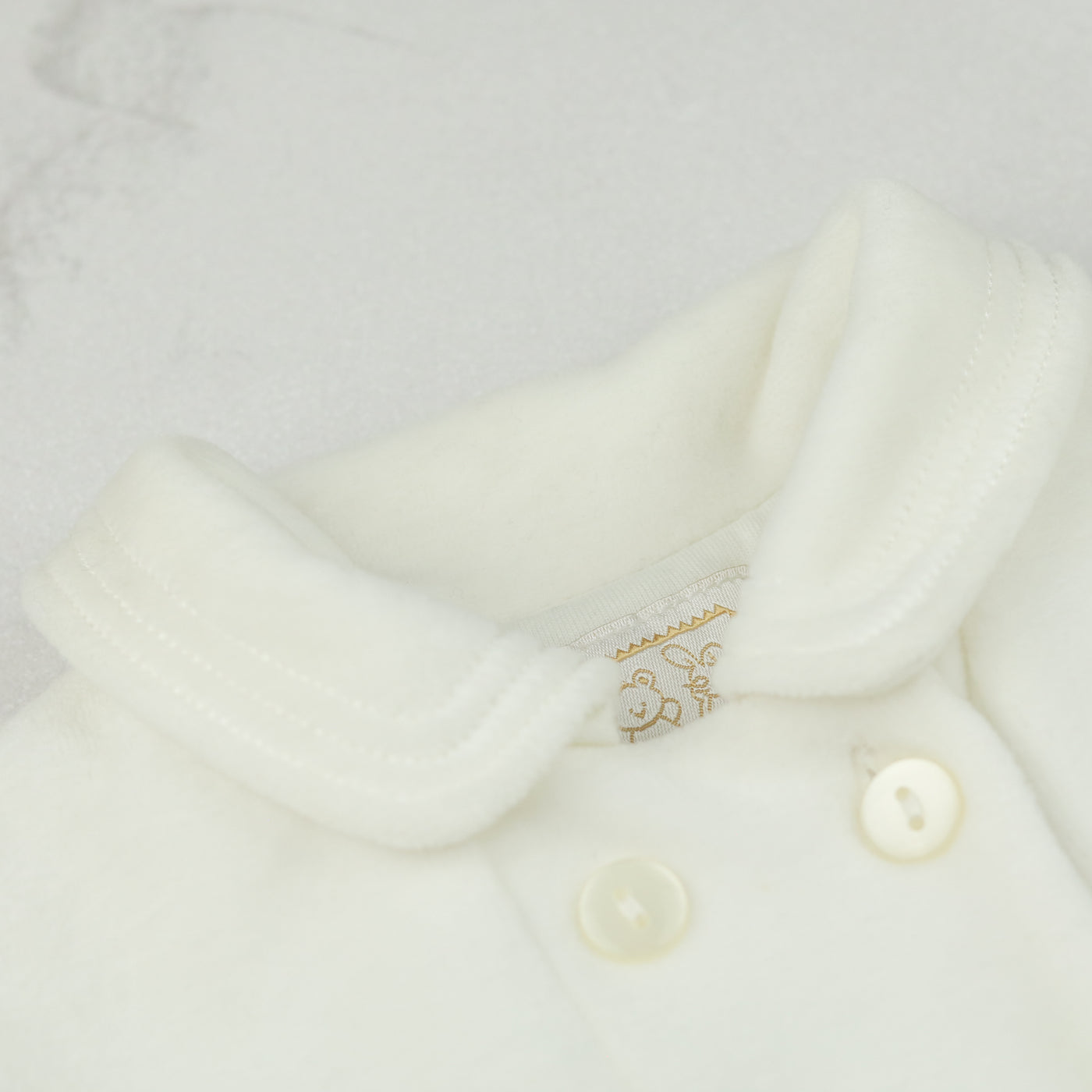 Rosanna Ivory Velour Girls Coat & Hat Set