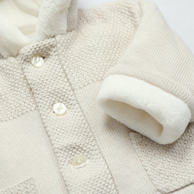 Holland Stone PomPom Unisex Hooded Knit Jacket