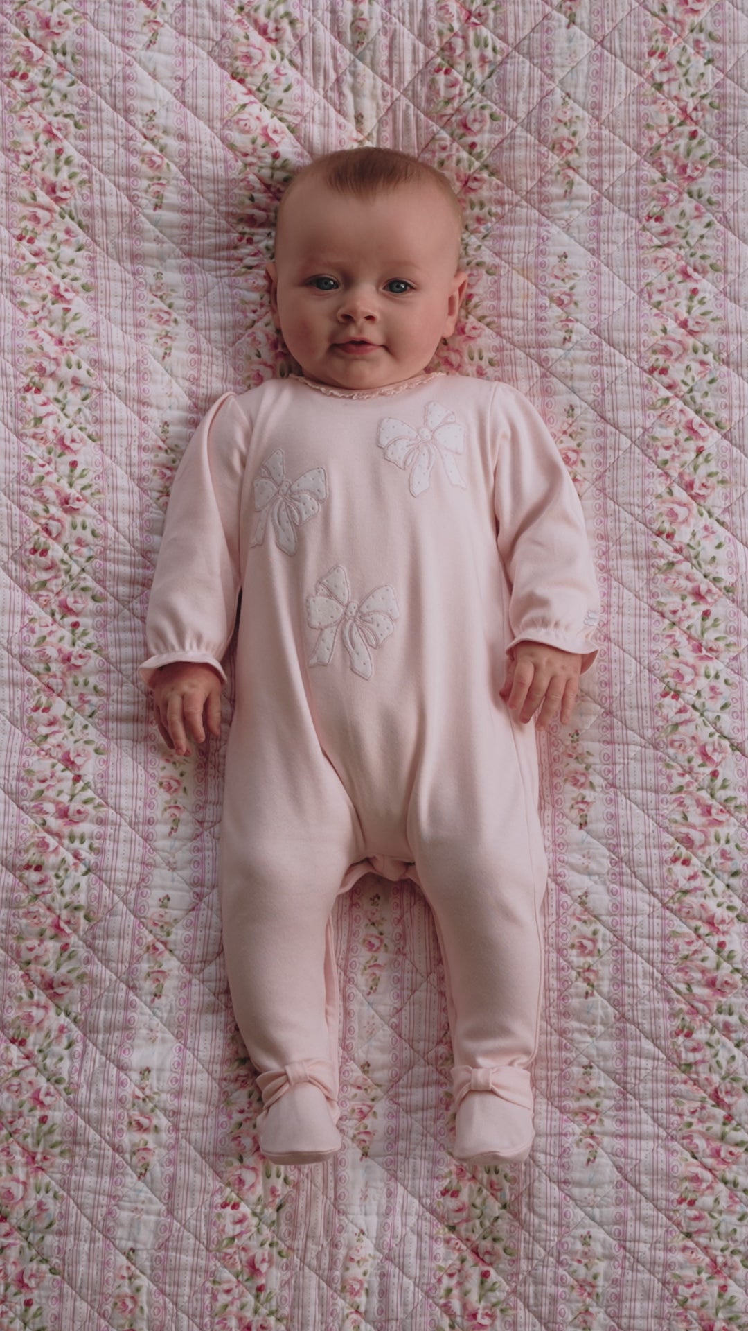 Hope Girls Babygrow with Bow Design