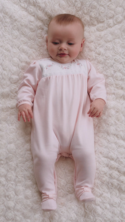 Harriet Pretty Pink Baby Girls Babygrow