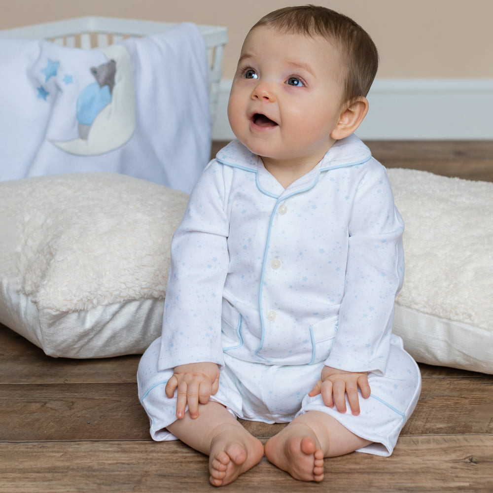 Baby blue pyjamas sale