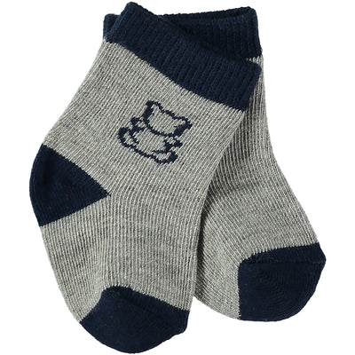 Alpine Navy & Grey Baby Boys Socks Twin Pack - Emile et Rose