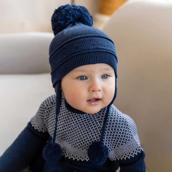 Newborn hat with ear flaps on sale