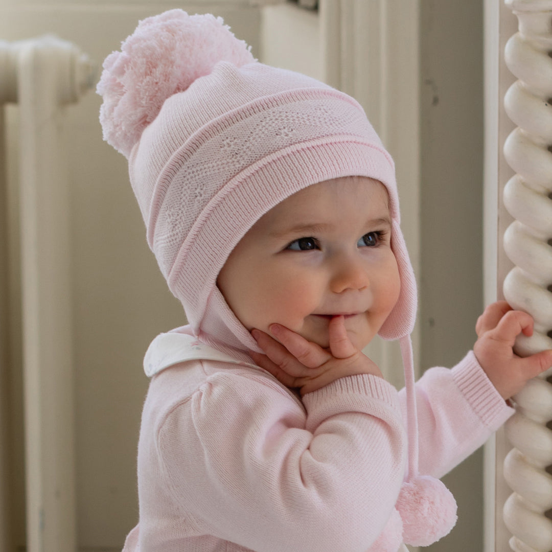 Pink baby cap on sale