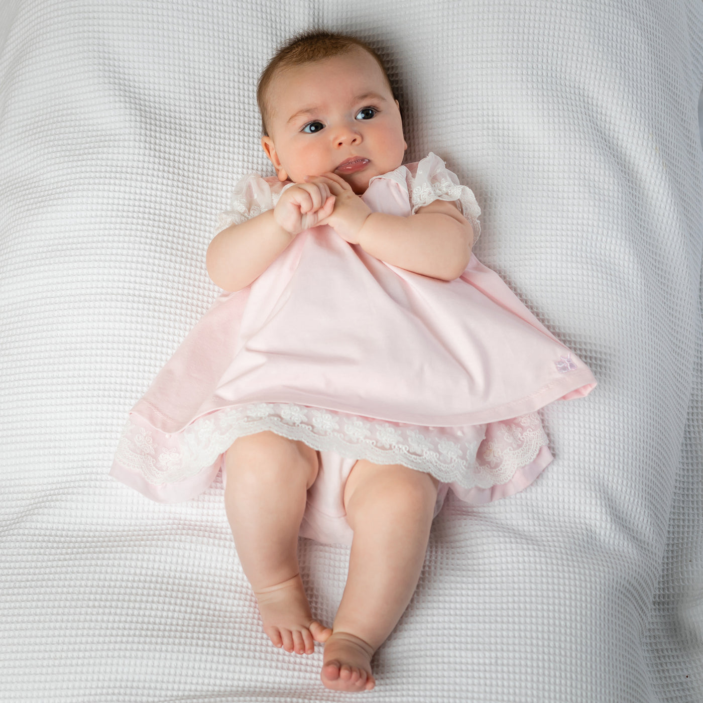 Whisper Pink Baby Dress - Emile et Rose