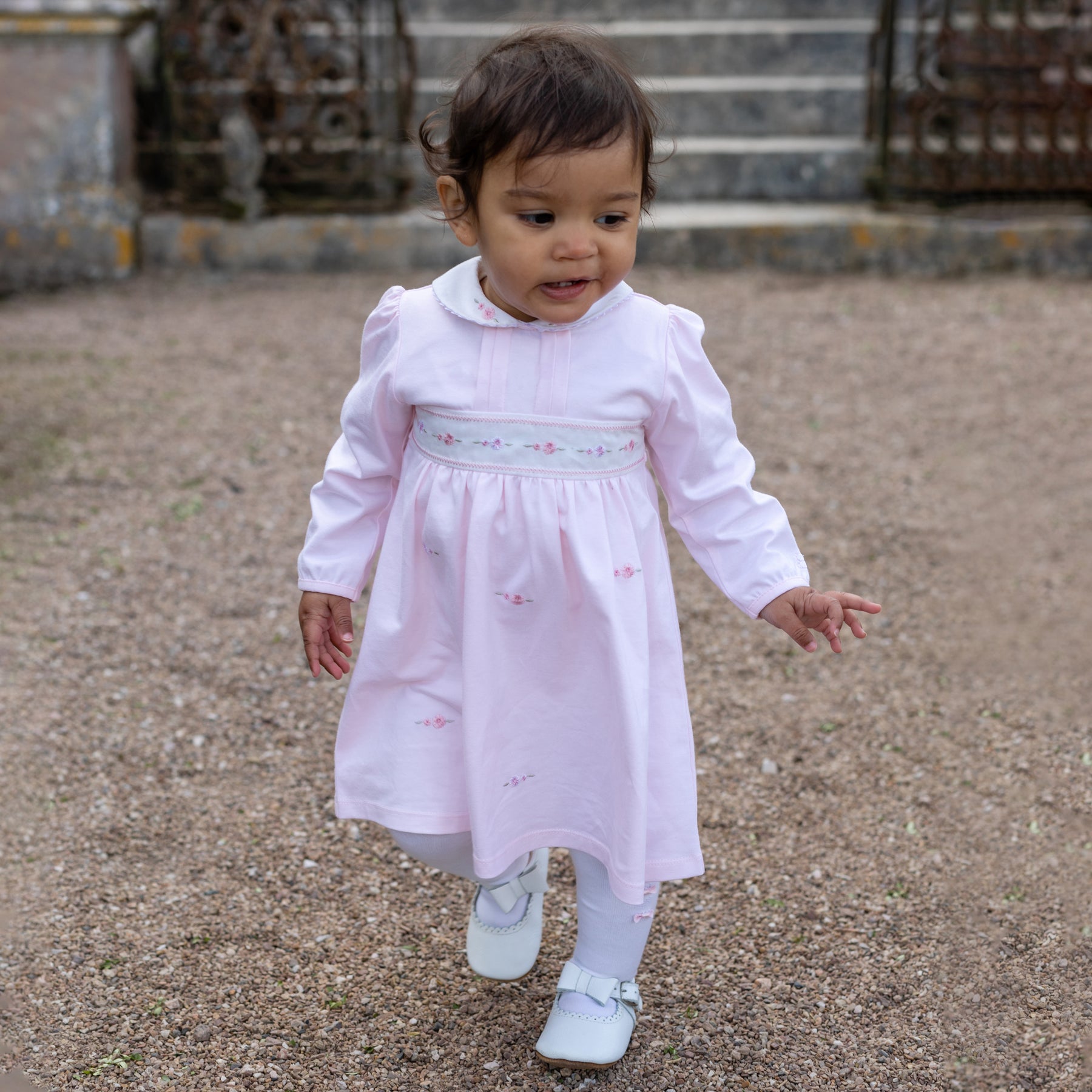 Capri Pretty Girls Dress with Tights Baby Girls Dresses Emile et